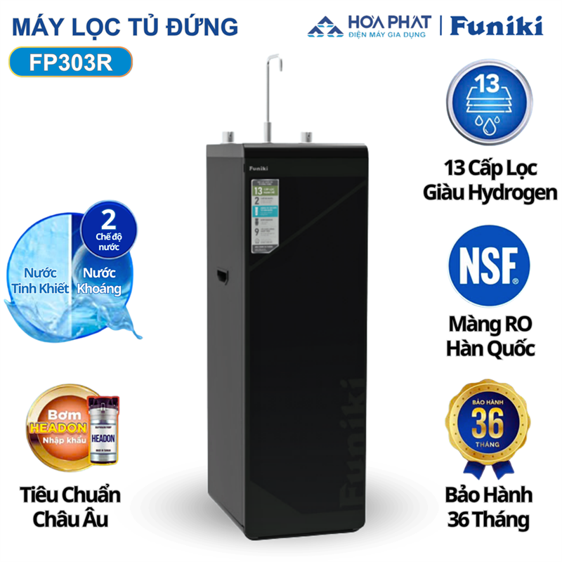 Máy lọc nước RO tủ đứng Funiki FP303R
